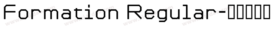 Formation Regular字体转换
